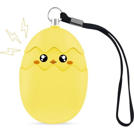 Persönlicher Anti-übergriffs-alarm (135 Db) – Notfallsirene Mit Led-licht – Sicherheit Für Frauen, Kinder Und Ältere Menschen, Gelb