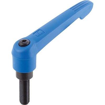 KLEMMHEBEL GR.1 M05X20, KUNSTSTOFF BLAU RAL5017, KOMP:STAHL