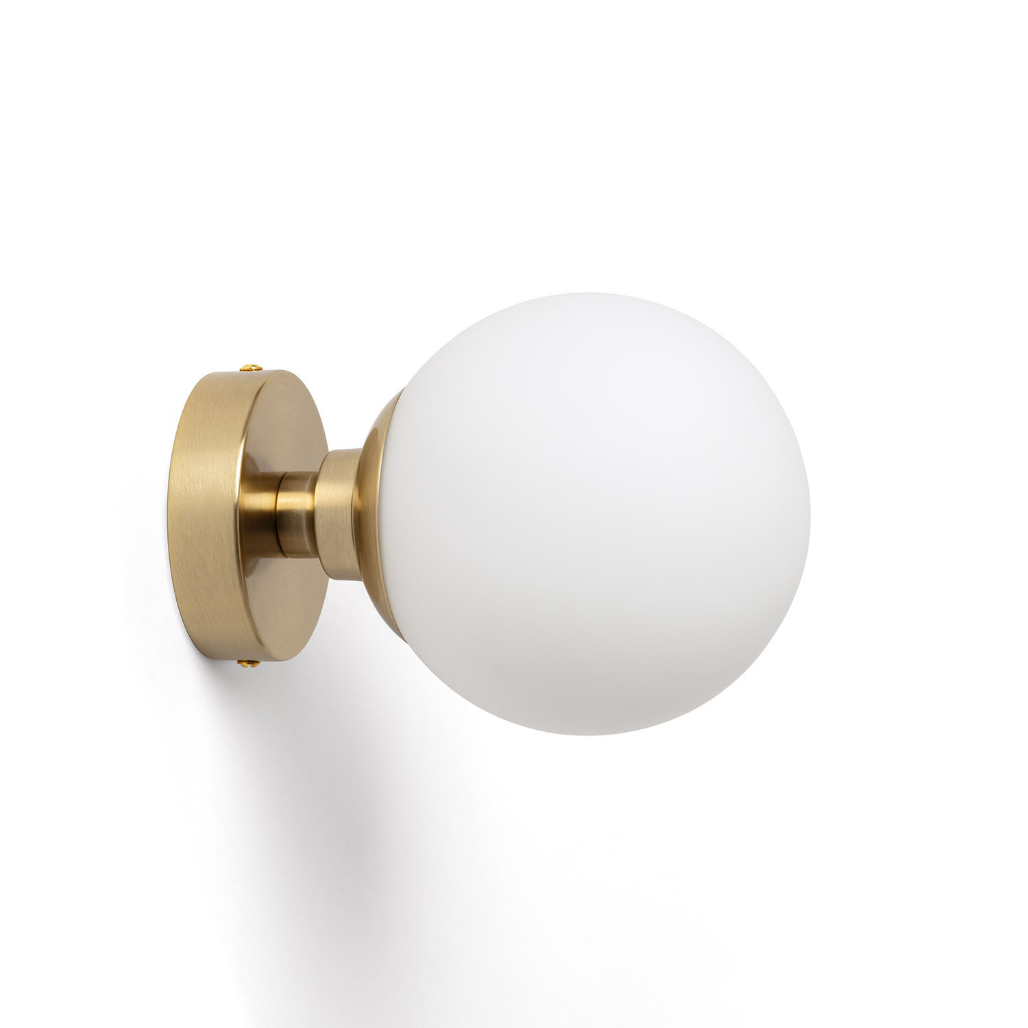 Wandleuchte Metall Und Glas Moonlight Brass 1 Strahler Gold ↑20 Cm