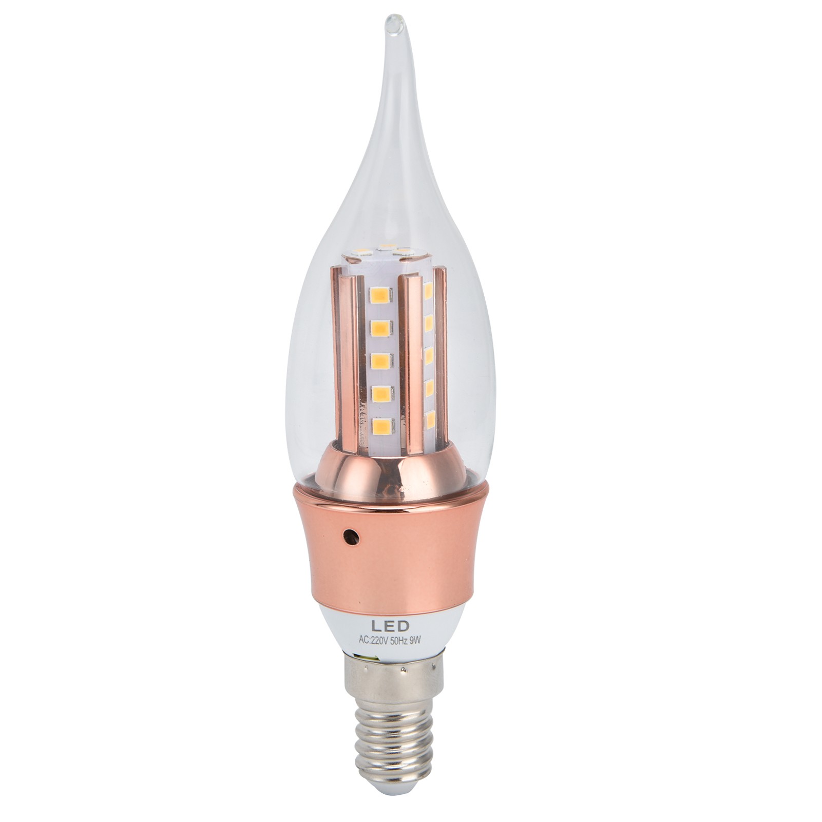 E14 Led-kronleuchterbirne 9w, Kristall-kronleuchter, Warmes Licht, Geeignet Für Wohnzimmer