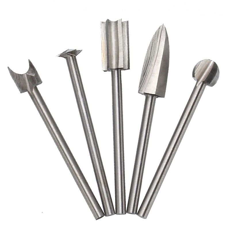Holzschnitzmeißel-set, 5-teilig, 65 Manganstahl, Silber, Holzbearbeitungswerkzeuge