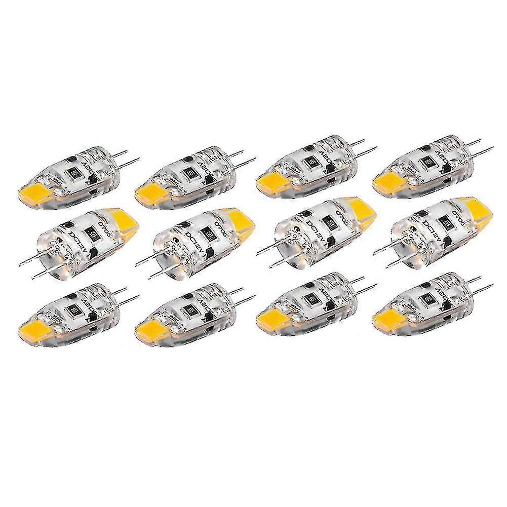 12 Stück G4 Led-lampen, 12 V Dc, Dimmbar, Cob-led, G4-lampen, 2 W, 360°-abstrahlwinkel, Als Ersatz Für 15-w-halogenlampen