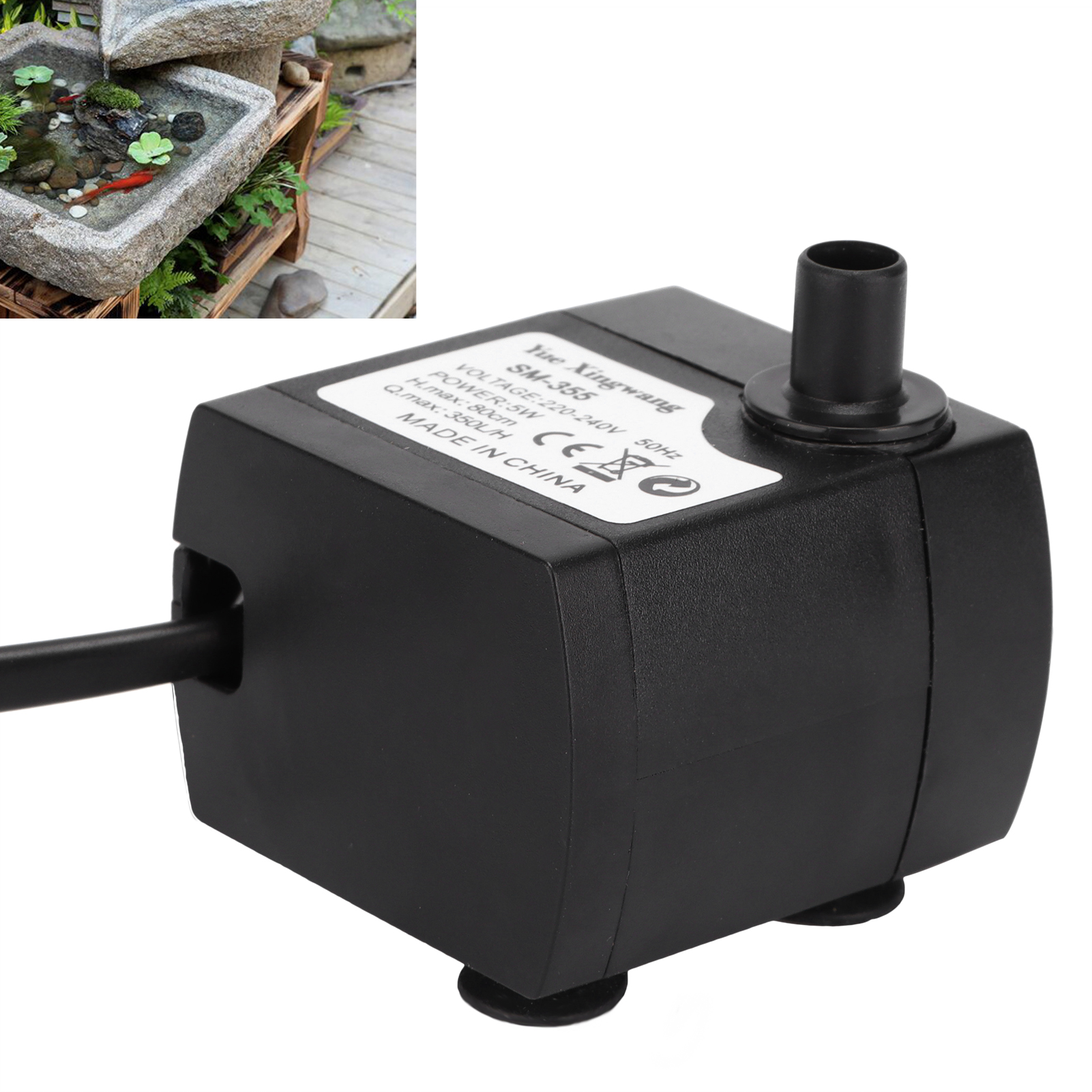 Kleine Tauchpumpe, Leise Und Langlebig, Springbrunnenpumpe, Geeignet Für Fische, Tauchpumpe 5w (eu-stecker 220v)