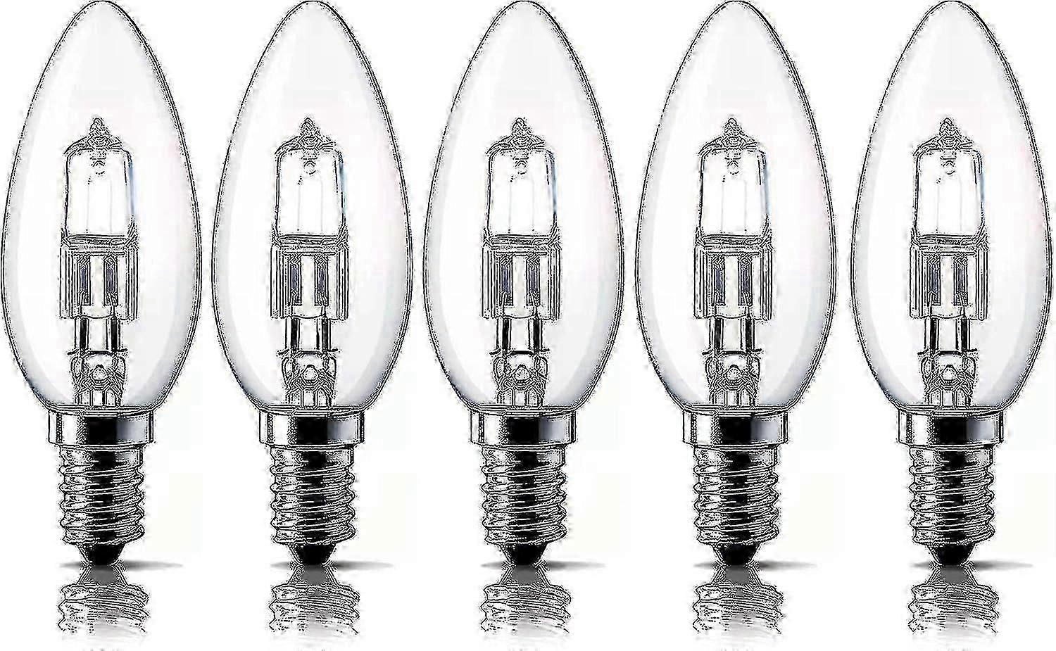 E14 Ses 28w Halogenlampe 2700k Warmweiß Dimmbar 5er-pack Yvl 5
