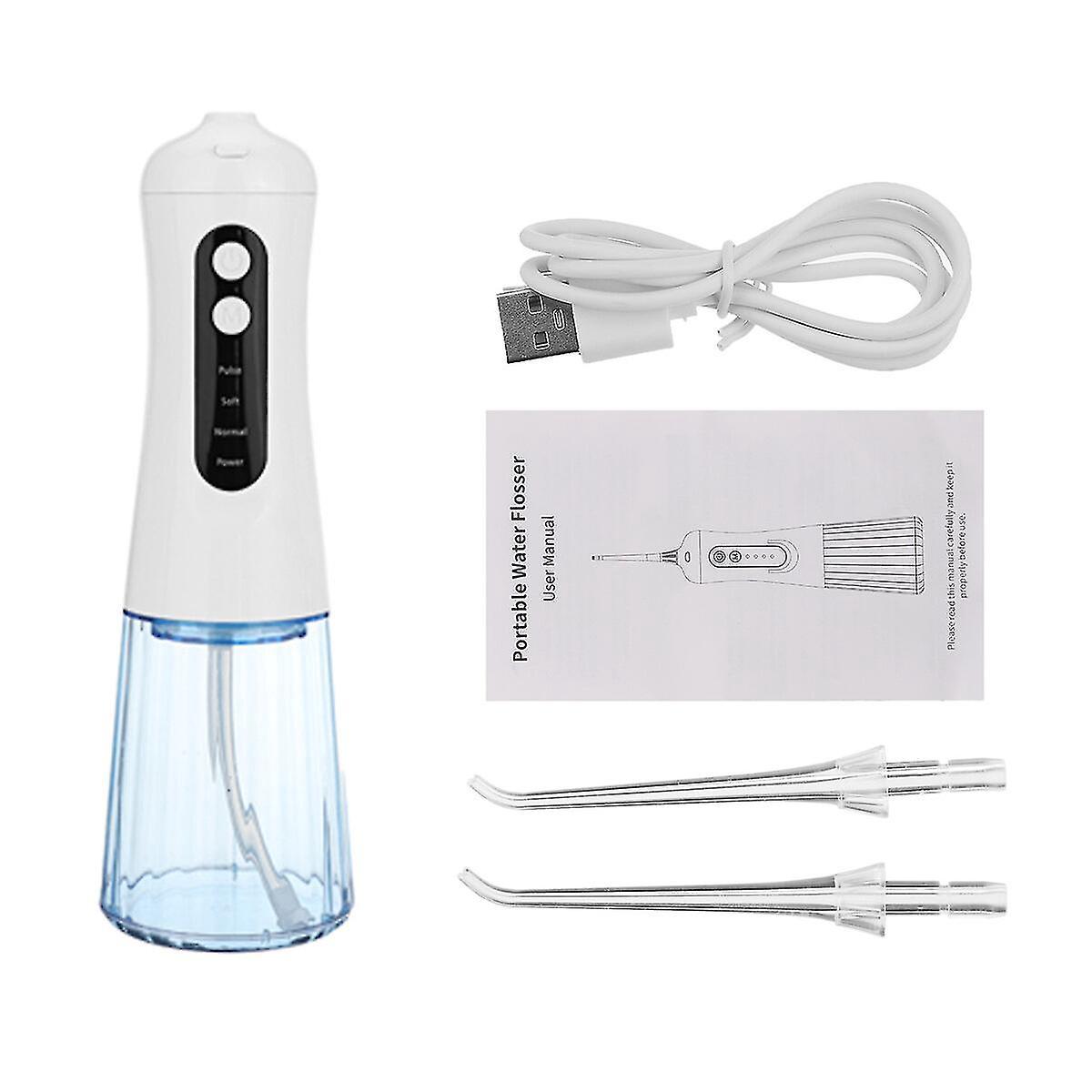 300 Ml Kabellose Usb-mundspülung Mit 4 Geschwindigkeitsstufen Und 3 Zahnseide-modi