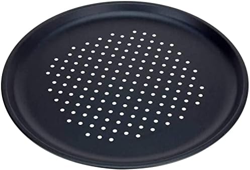 Set Mit 2 Antihaftbeschichteten Pizzablechen, Groß (32 Cm), Aus Kohlenstoffstahl, Kühlschrank- Und Gefriergeeignet