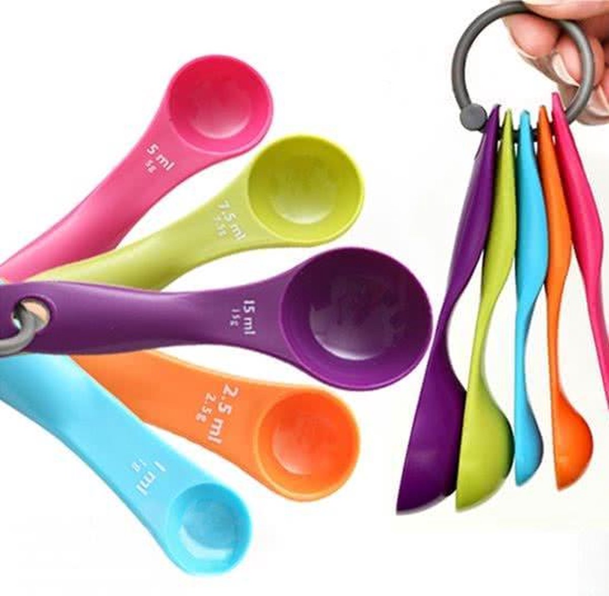 Messlöffel-set, Bunt, 5-teilig