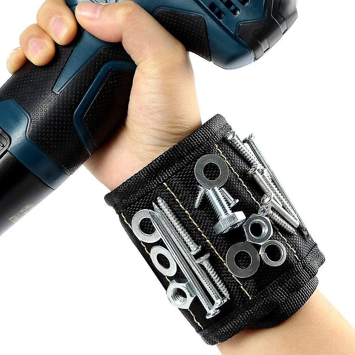 Armband Magntique, 10 Puissants Aimants Forts Magnetarmband Pour Les Vis De Maintien, Rondellen,