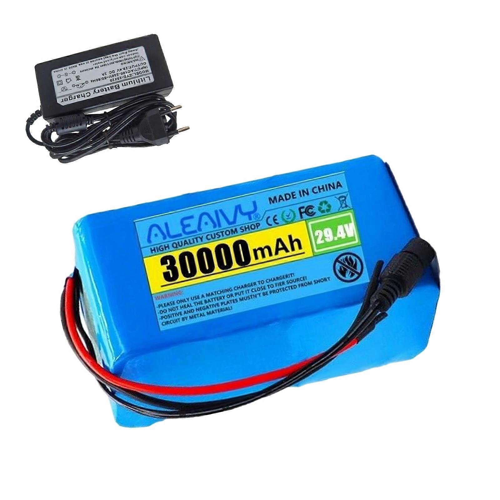 24v 30ah 7s3p Akku 30000mah Lithium-ionen-akkupack Für E-bikes & Ladegerät
