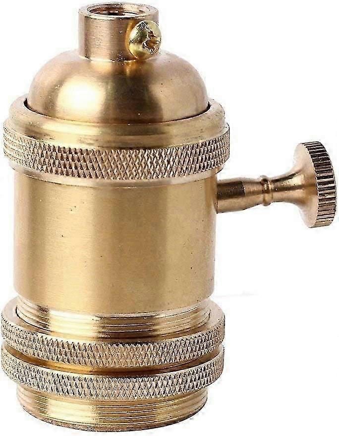 Lampenfuß Mit Schalter, Vintage-fassung Aus Messing Und Kupfer Für Retro-edison-glühbirne E2