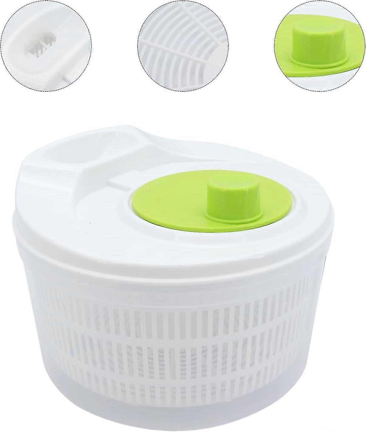 Kleine Salatschleuder, Drehbares Sieb Mit Transparenter Servierschüssel, Salattrockner, Obst- Und Gemüsereiniger, Gemüsewaschmaschine