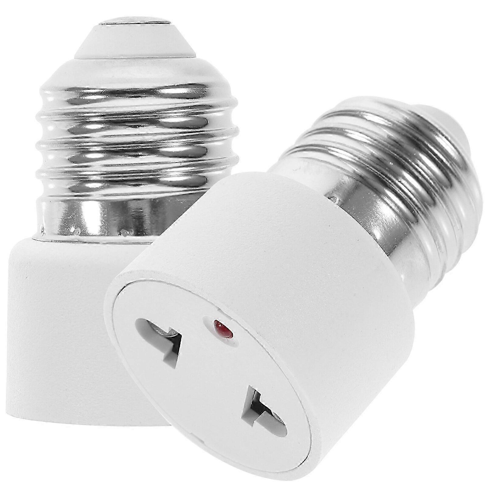 2 Stück Lampenfassung-auf-sockel-adapter E27-sockel Auf 2-polige Lampenfassung [jkw]