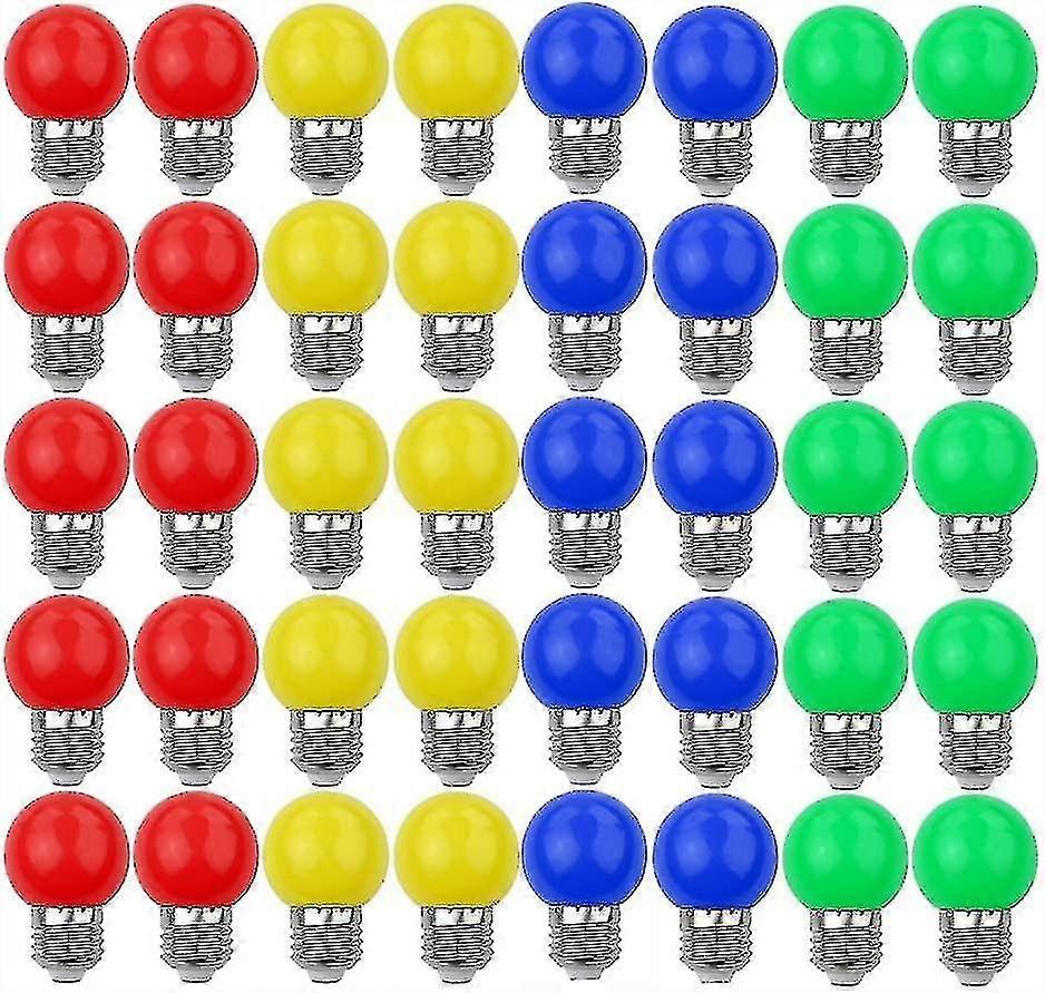 40 Farbige E27-led-lampen, 240 Lumen, Geeignet Für Die Inneneinrichtung