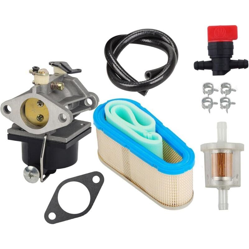 Vergaser Mit Luftfilter 36356, Absperrventil, Kraftstofffilter Und Stromleitung Für Tecumseh Ohv125, Ohv130 Und Ohv135, Ersatzteilnummer 640065a