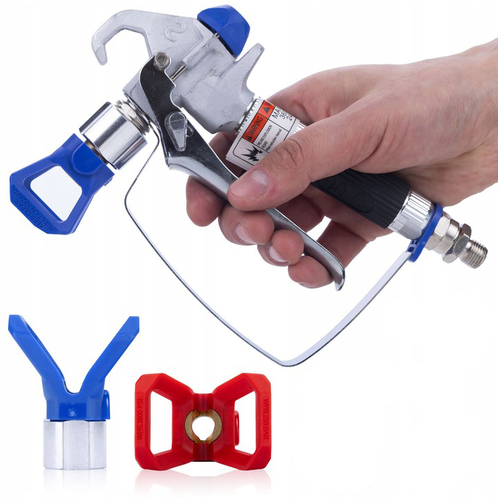 Farbpistole Pmrus01 Mit Schutzvorrichtung – 248 Bar 4-finger-abzug Kompatibel Mit Graco, Wagner, Titan
