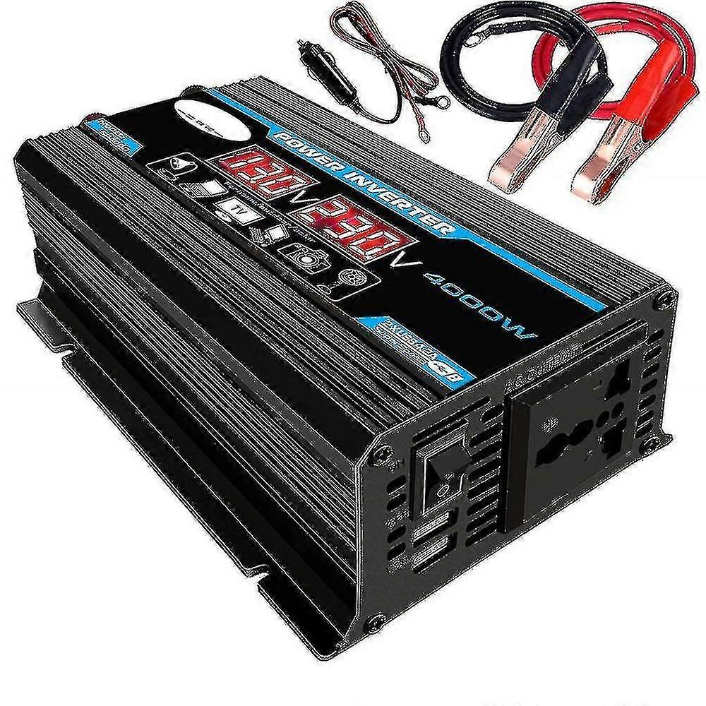 4000-w-konverter 12 V Auf 220 V Sinus-wechselrichter Sinus-transformator Mit Fernbedienung &