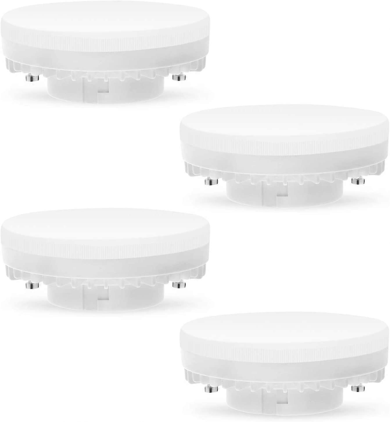 4er-pack Gx53 Led-lampe, 7 W, 3000 K, Warmweiß, Nicht Dimmbar, Flimmerfrei, Ersetzt 50-w-halogenlampe Gx5.3 Oder 9-w- Bzw. 13-w-energiesparlampe, 560 Lumen, 120°-fm-abstrahlwinkel