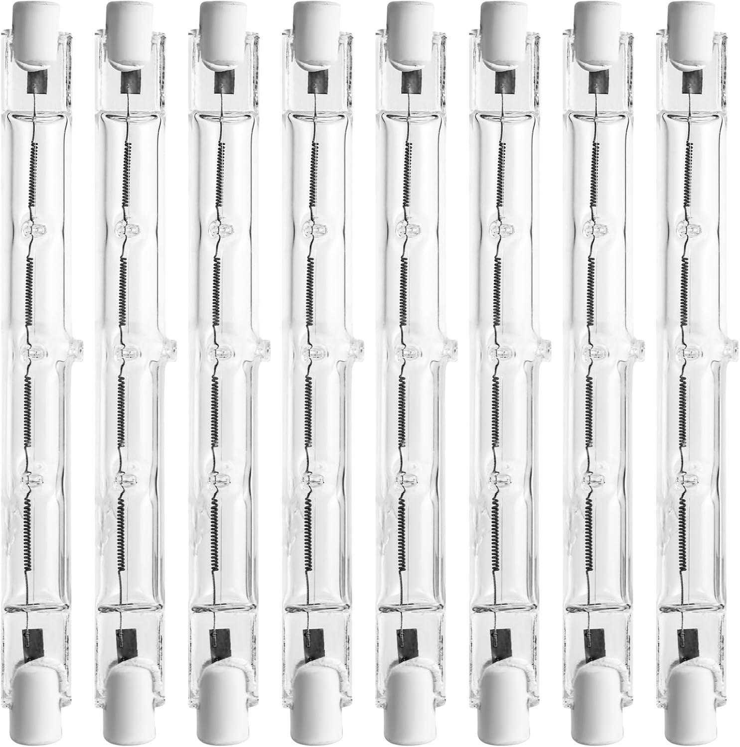 8-teiliges Set R7s Halogenlampen, 118 Mm, 500 W Ac220-240v 2800k Warmweiß, Dimmbare Halogenlampe. Geeignet Für Heim-, Arbeits-, Bodenbeleuchtung Usw.