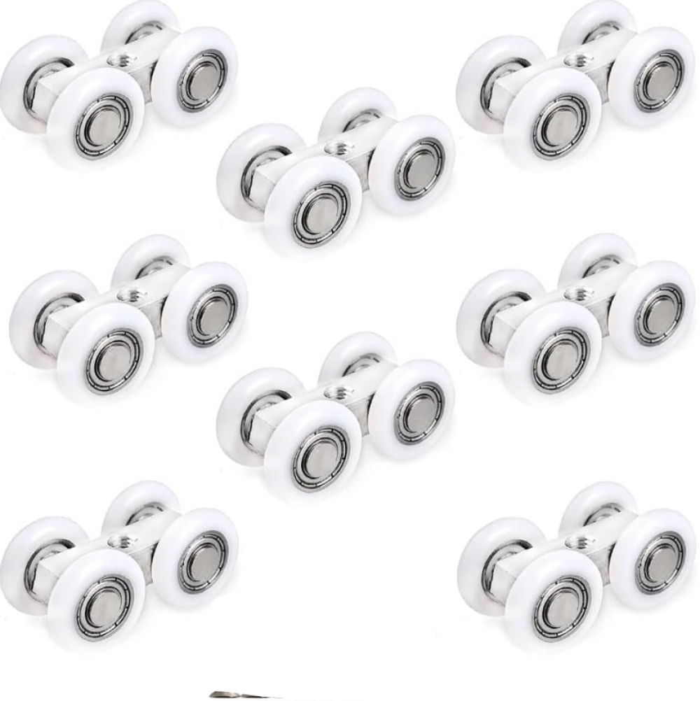 Schiebetürrollen, 8 Stück, Duschtürrolle, Schiebetürgleiter, Schiebetürrolle Für Dusche, Schiebetürgleiter, Gleitrollen