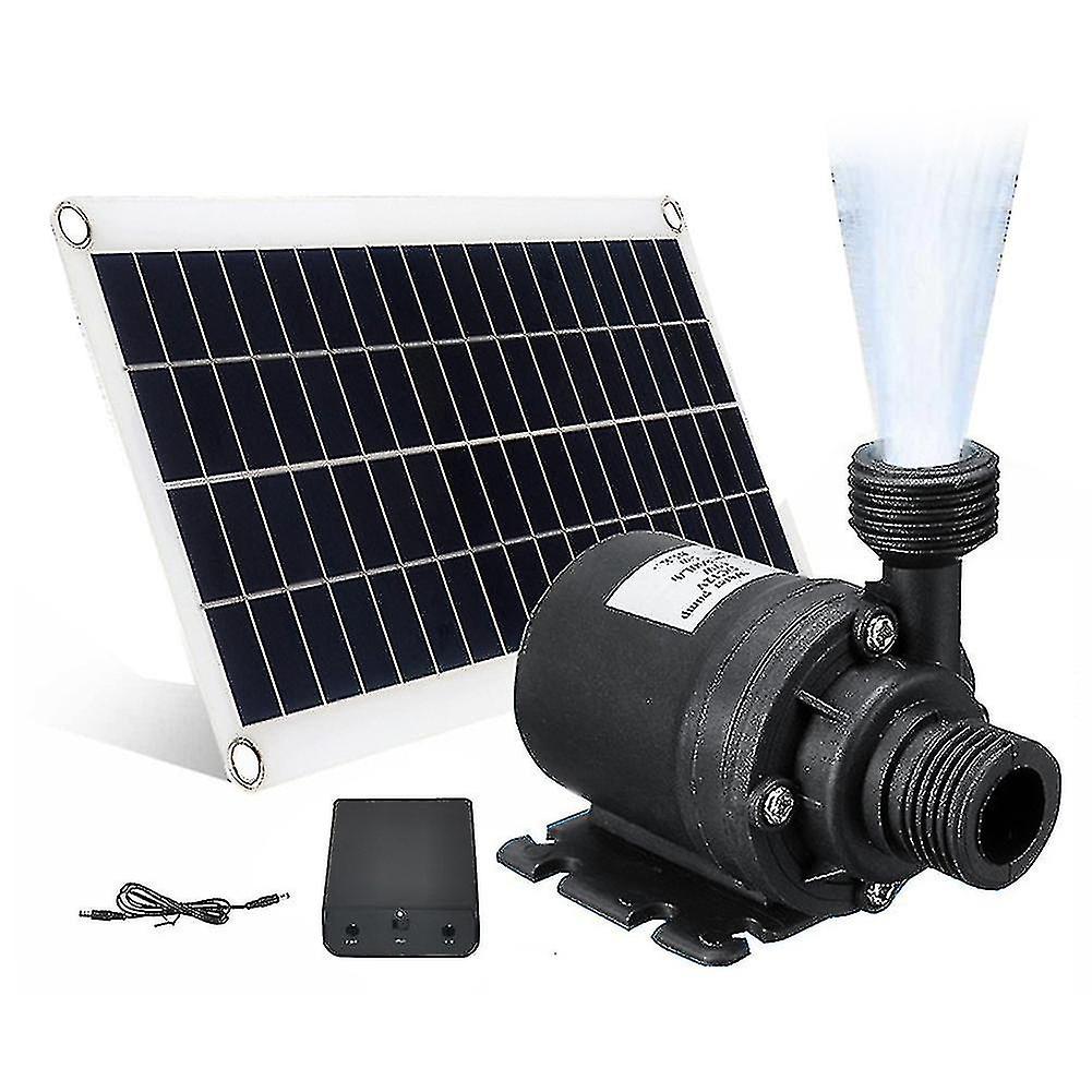 50-w-solarwasserpumpe, 800 L/h, 12 V Dc, Kompatibel Mit Gartenbrunnen, Geräuscharm