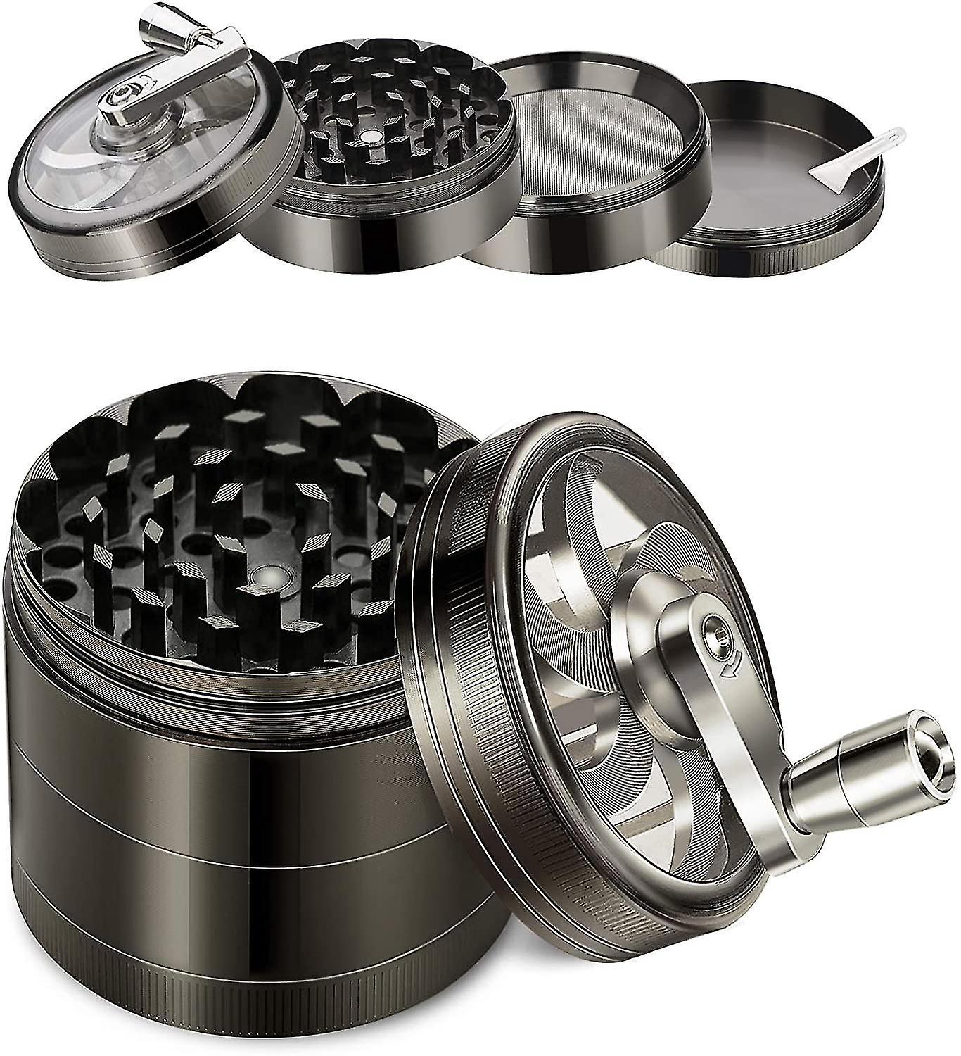 Mühle, 4-in-1-mühle, Große Gewürzmühle, Mühle Aus Zinklegierung, Trockengewürzmühle, Premium-mühle Mit Magnetischem Deckel, Kühle Gewürzmühlen