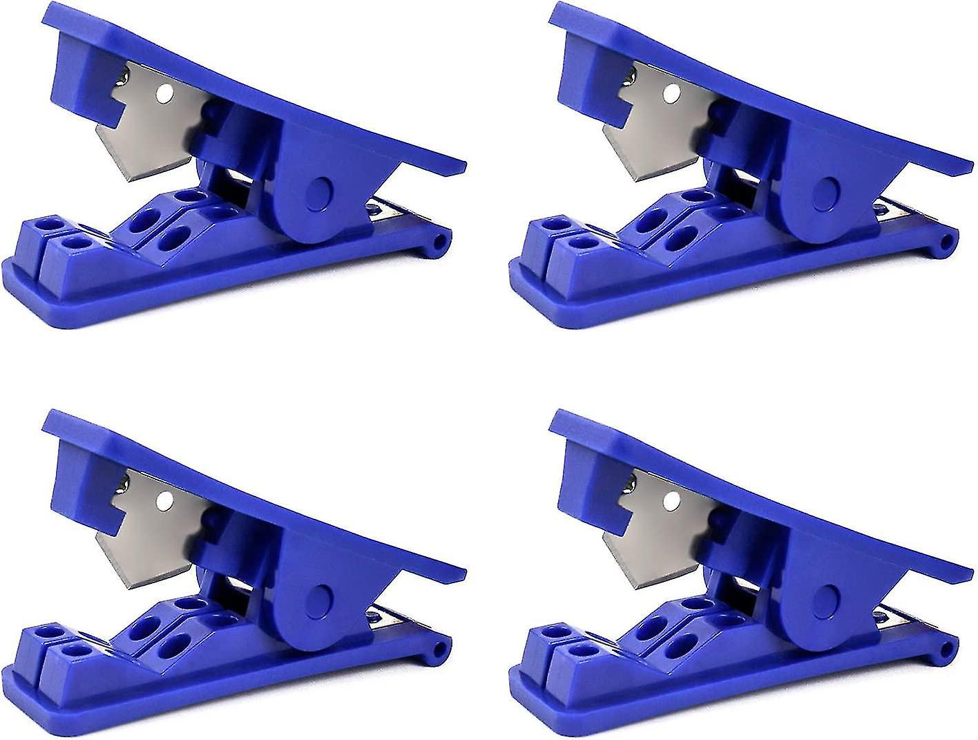 Pvc-rohrschneider, Nylon-kunststoffschlauchschneider Für Pvc-rohre Bis Zu 1/2" Außendurchmesser, Blau, 4er-pack