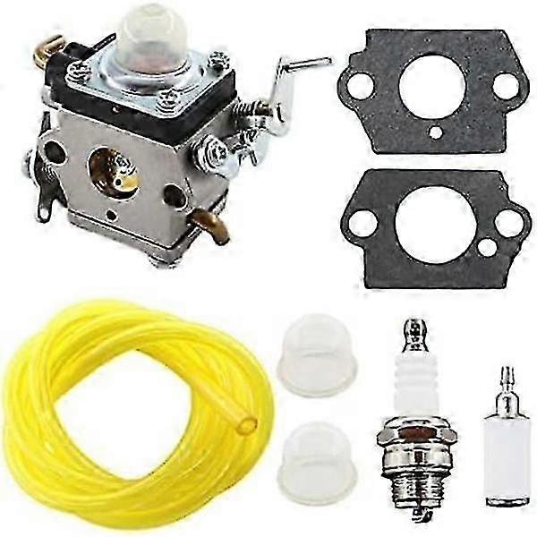 122 Kompatibel Mit Vergaser Mit Zündkerze, Kraftstoffschlauch. Kompatibel Mit Husqvarna 122c, 122ldx, 122lk 22cc, Kompatibel Mit Freischneider, Kraftstofffilter Und Primerpumpe.