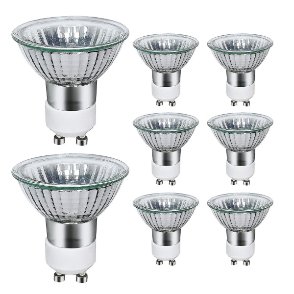 8er-pack Gu10-halogenlampen, 35 W, 220 V, Gu10-halogenstrahler, 2800 K Warmweiß, Manchester City