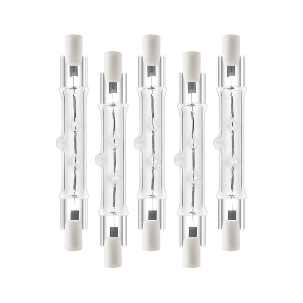 5er-pack R7s 118 Mm 300 W 220 V, R7s Halogen-linearlampe, Dimmbare Halogenlampe, Geeignet Für Bauarbeiten
