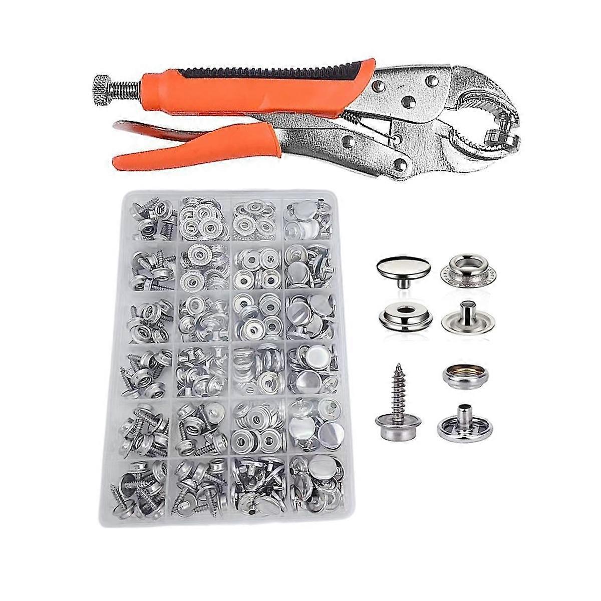Druckknopfset, Verstellbare Druckknopfzange, Druckknopfwerkzeugset Mit Druckknopfset Für