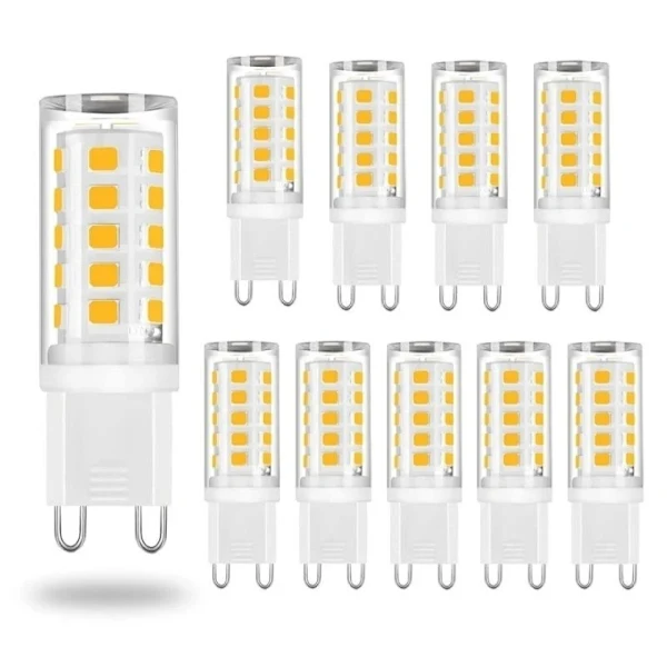 G9 Led-lampen, 5 W, Warmweiß (3000 K), Flimmerfrei, Halogenersatz Für Zuhause, Hotel, Restaurant, 10er-pack