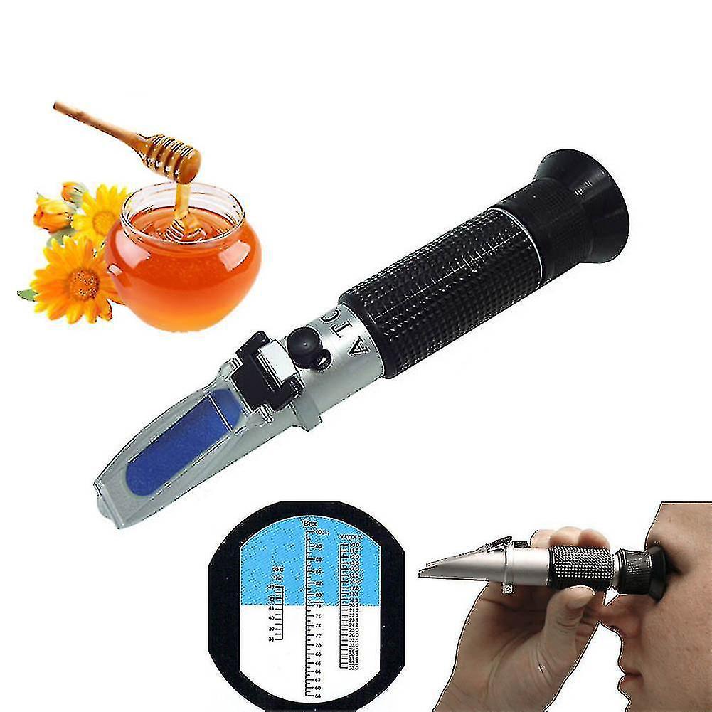 Refraktometer Honigimker Wasser Zucker Brix 58-92% Wasser 10-33% Handgerät