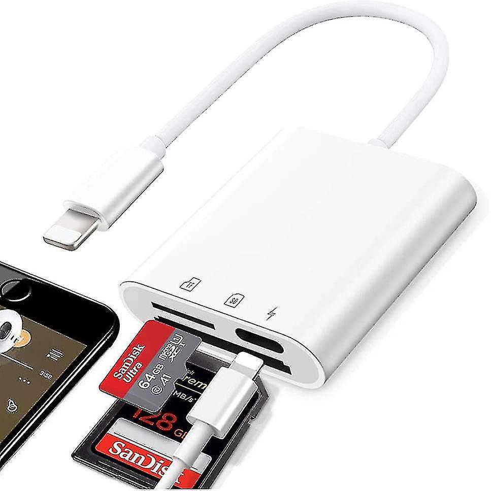 Sd-kartenleser Für Iphone Und Ipad – 3-in-1-speicherkartenleser – Plug-and-play-micro-sd-kartenleser
