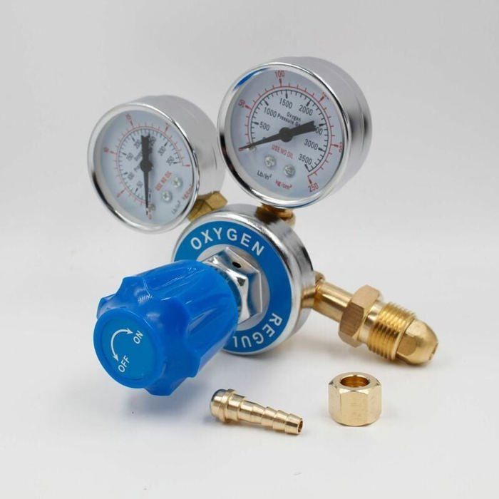 Mittelgroßer Messing-druckregler, Sauerstoffregler Mit G5/8-gewinde, 0,250–25 Mpa Yyv