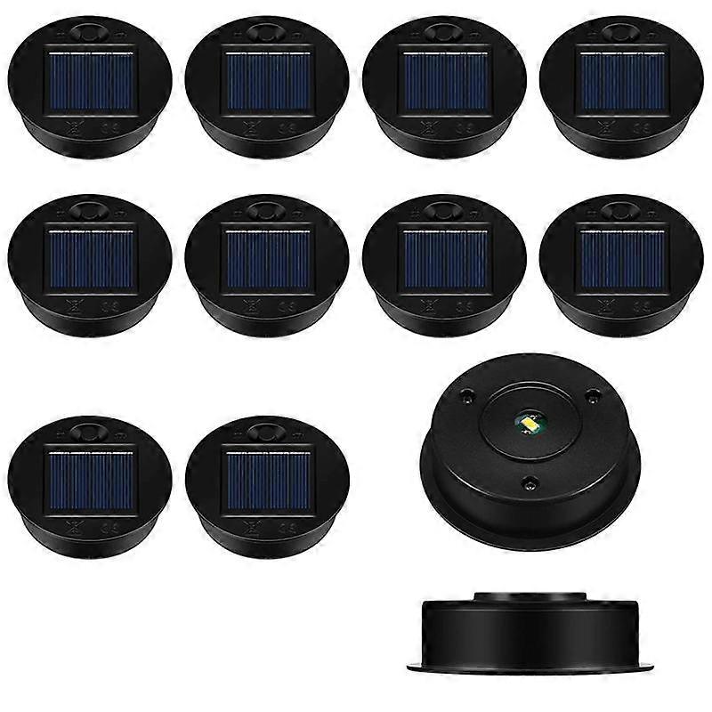 12er-pack Ersatzteile Für Solarleuchten, Wasserdichte Led-solarpanel-leuchte