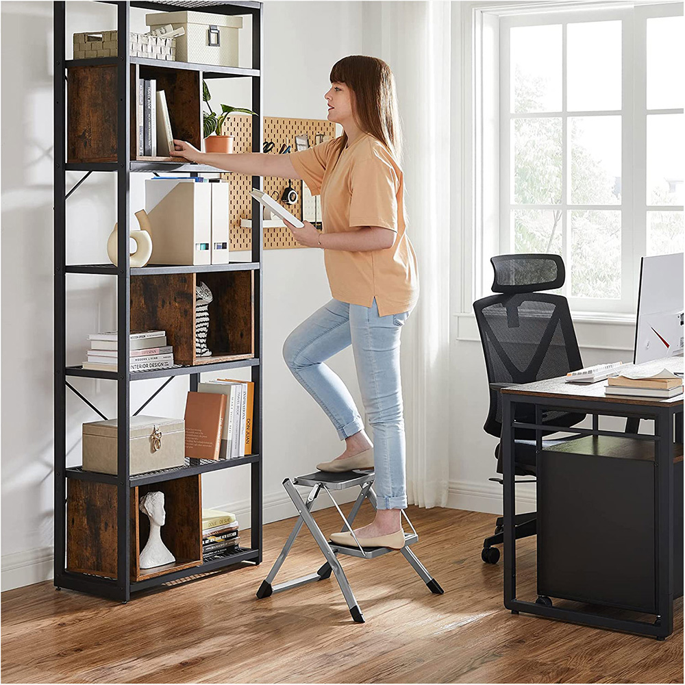 Klappbare Trittleiter / 2-stufiger Hocker Mit Rutschfesten Stufen / Hocker Mit