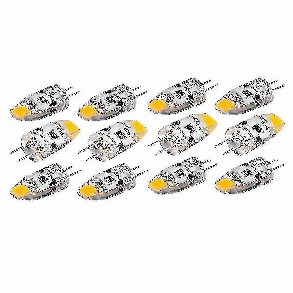 12er-pack Dimmbare G4-led-lampen, 12 V Dc, 1,5 W, 360° Warmweiß, Ersatz Für Halogenlampen