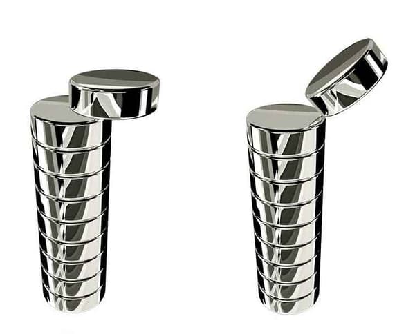 Starke Magnete – Pinnwand/kühlschrank, 20er-packung, Silberfarben