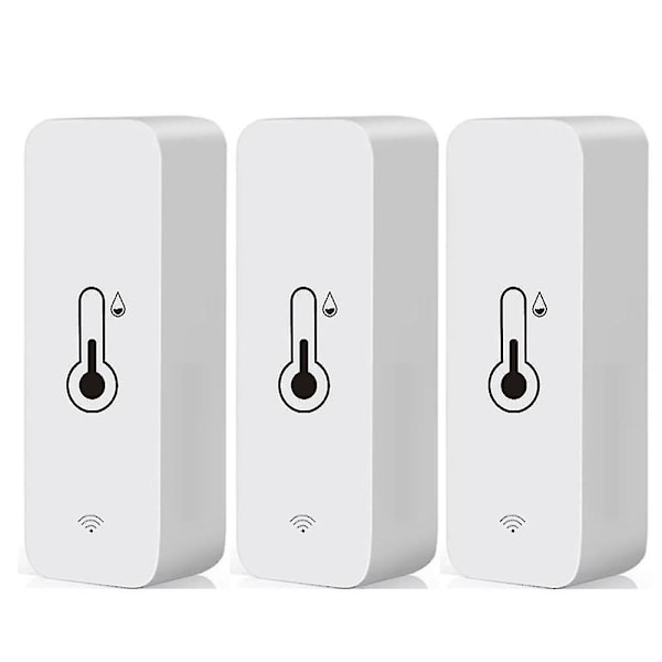 3x Tuya Wifi Innentemperatur- Und Feuchtigkeitssensor, Thermometer Und Hygrometer (ca.)