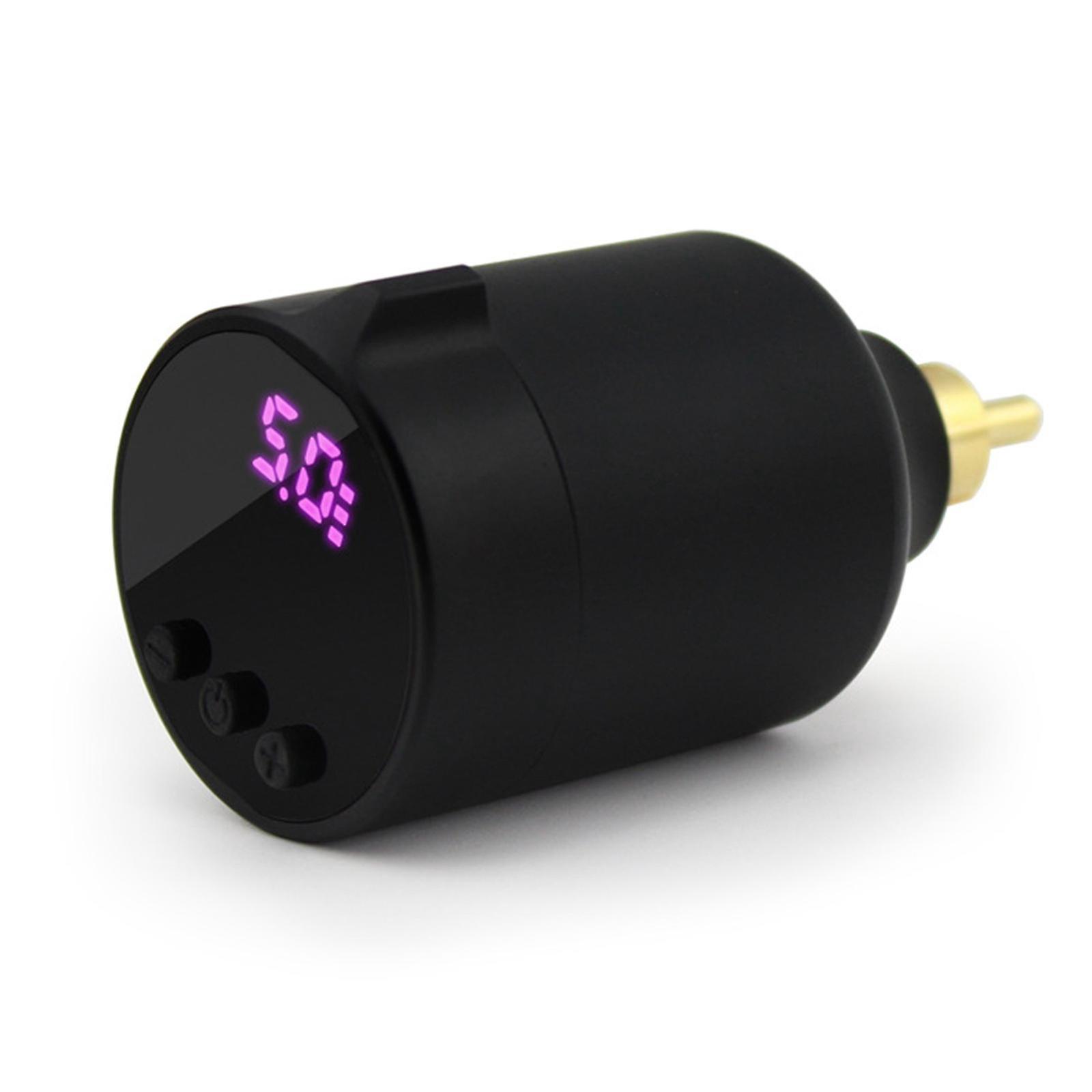 Tragbarer, Wiederaufladbarer, Kabelloser Akku (1350 Mah) Für Tattoomaschinen Und Permanent-make-up-werkzeuge Mit Rca-anschluss