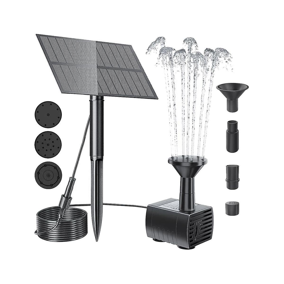 Solarbetriebene Springbrunnenpumpe, Kompatibel Mit Vogeltränke, Garten, Hinterhof, Pool – Perfekt