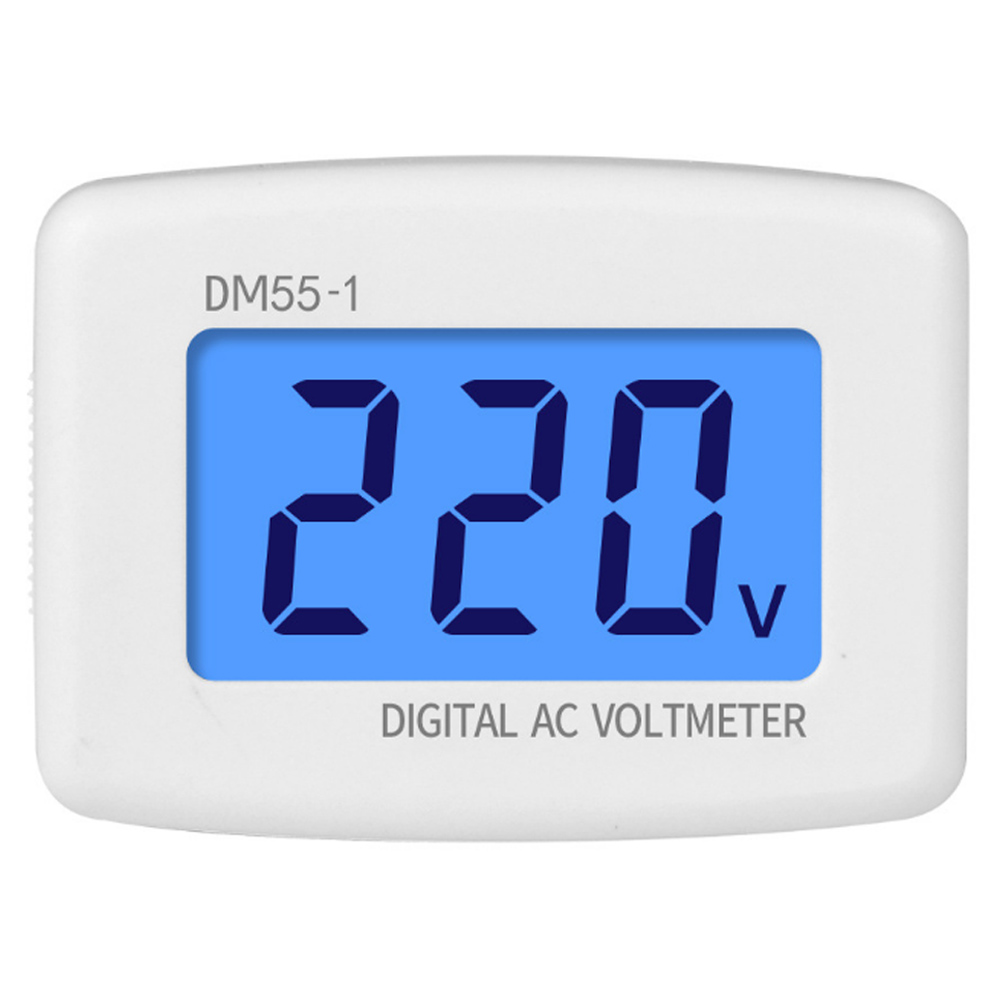 Dm55 1 Eu Digitales Wechselstrom-voltmeter Mit Hoher Genauigkeit, 230 V, 50 Hz, Für Haushaltsgeräte, Eu-stecker