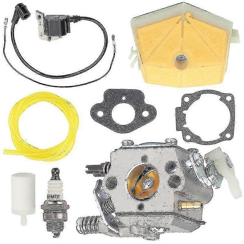 (sonderangebot) Vergaser-reparatursatz Für Husqvarna 50 51 55 61 254 257 261 262 Kettensägen, Walbro Wt170 Vergaser, Zündkerze, Kraftstofffilter, Vergaser, Neu – Max.