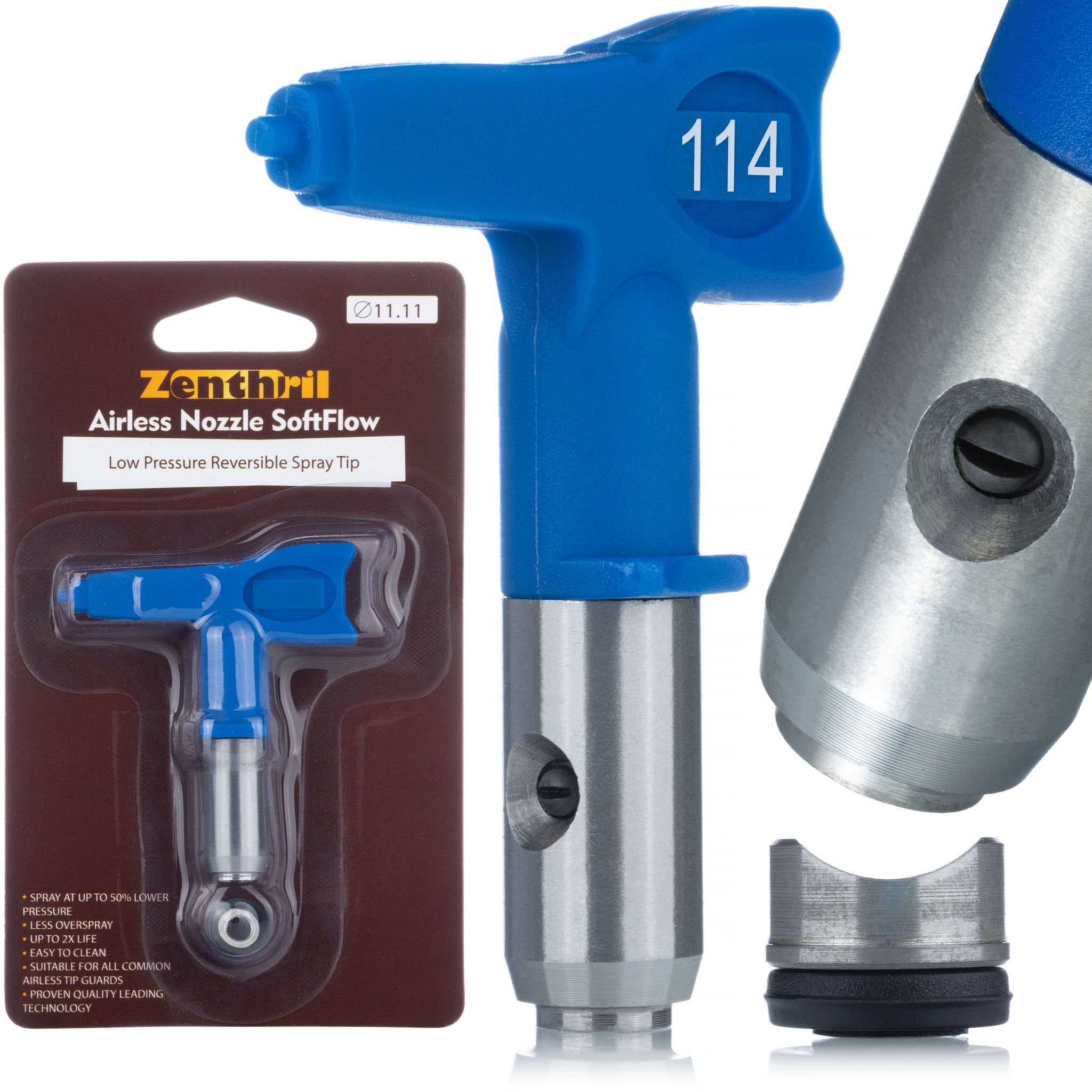 Softflow 114 Farbdüse – Niederdruck 5 Cm Sprühbreite Kompatibel Mit Graco, Wagner, Titan