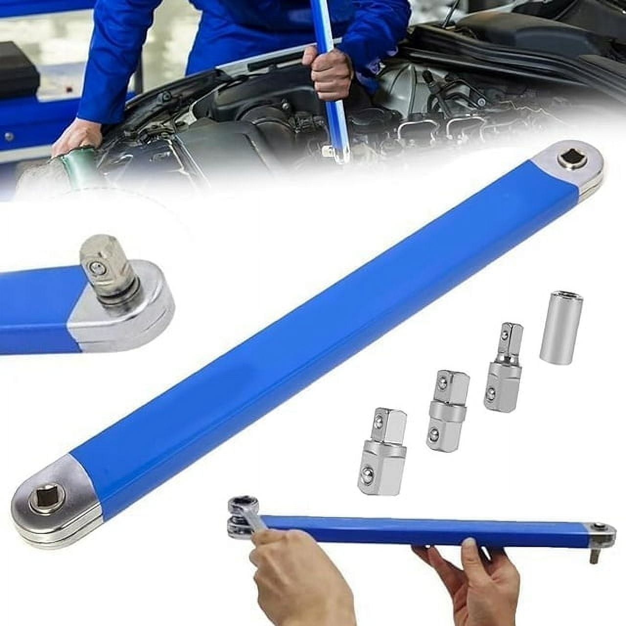 Kompatibel Mit Verlängerungsschlüsseln Mit 1/2-zoll-, 1/4-zoll- Und 3/8-zoll-adapter. Multifunktionale Ratschenschlüssel. Geeignet Für Mechaniker Und Heimwerker.
