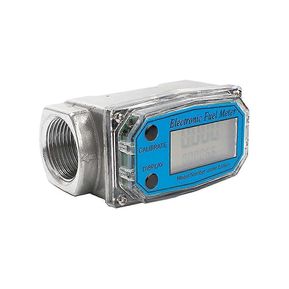 1,5-zoll-digital-turbinendurchflussmesser, Kraftstoff-wasser-durchflussmesser Mit Lcd-anzeige, Benzin-wasser-durchflussmesser