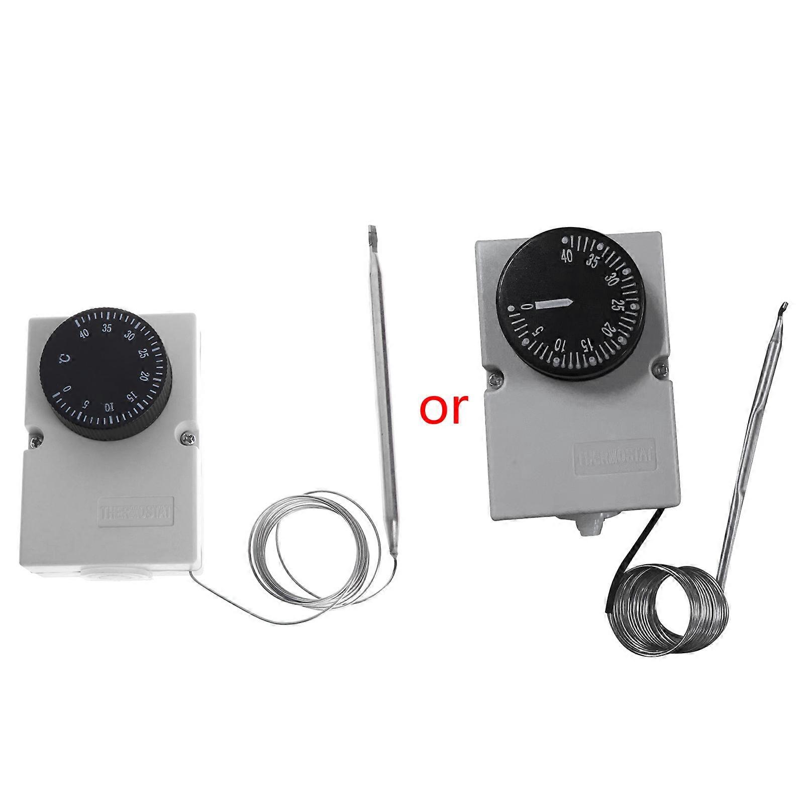 Industrieller Thermostatregler, Temperaturschalter, Kapillarthermostat, Wasserdichtes Gehäuse, Ac220v, Messbereich 0-40℃