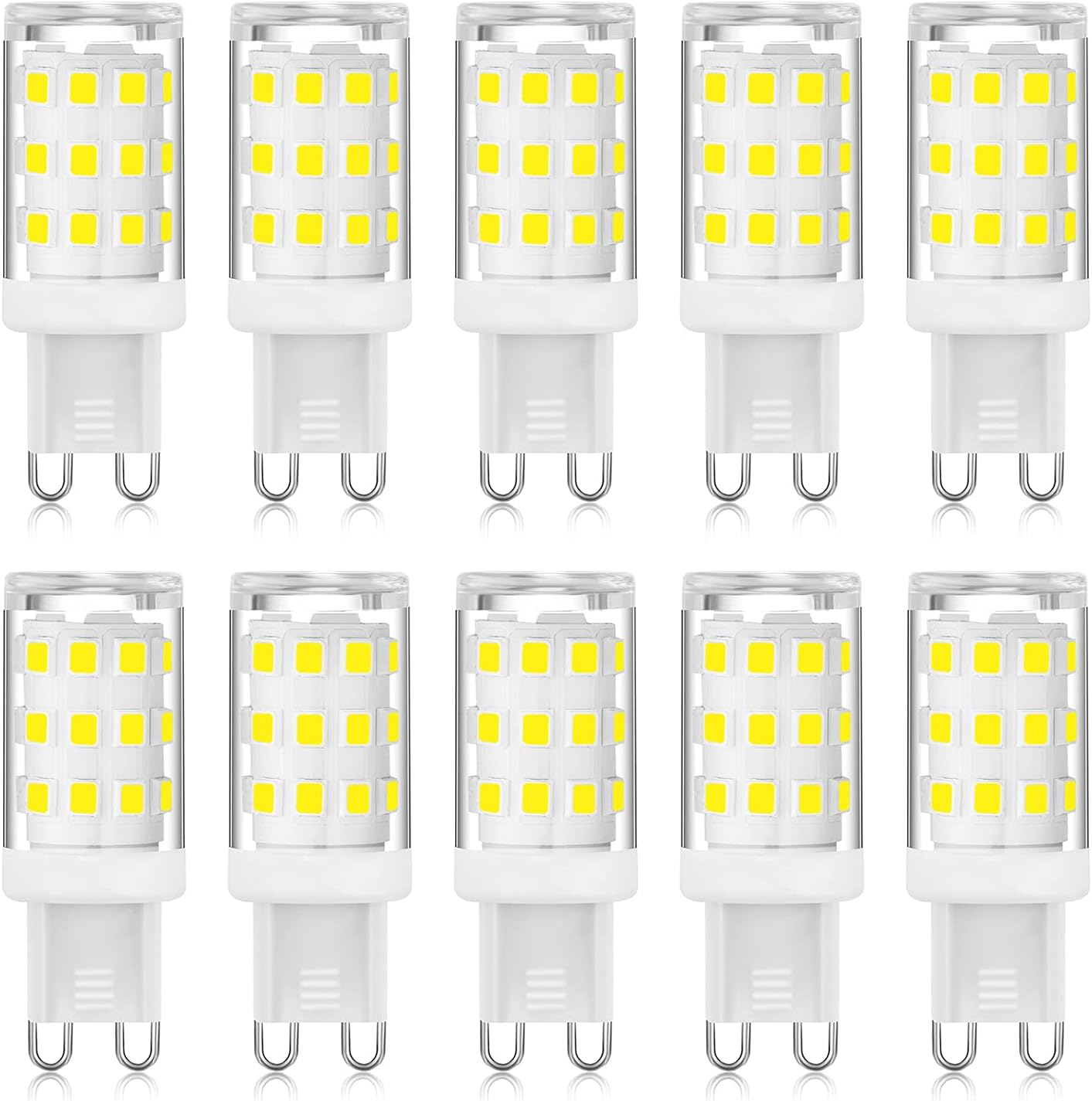 G9-led-lampen, Flimmerfrei, 3 W (entspricht 20 W, 25 W, 28 W Oder 33 W Halogenlampen), Kaltweiß (6000 K), G9-sockel, Energiesparende Led-lampen, Warmweiß
