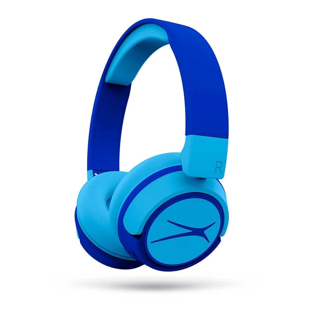 Altec Lansing Kabelloser 2-in-1-kinderkopfhörer Mit Ohrhörer, Blau
