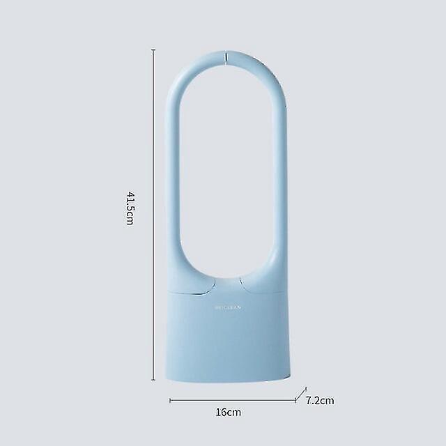 Wandmontierte Wc-bürste Für Wc-zubehör, Tpr-nylon-doppelbürstenkopf, Haushaltsreinigungsset, Badezimmerzubehör, Blau